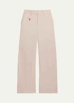 Helmut LangWide-Leg Cotton Sailor Trousers