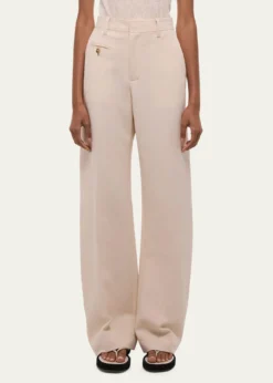 Helmut LangWide-Leg Cotton Sailor Trousers