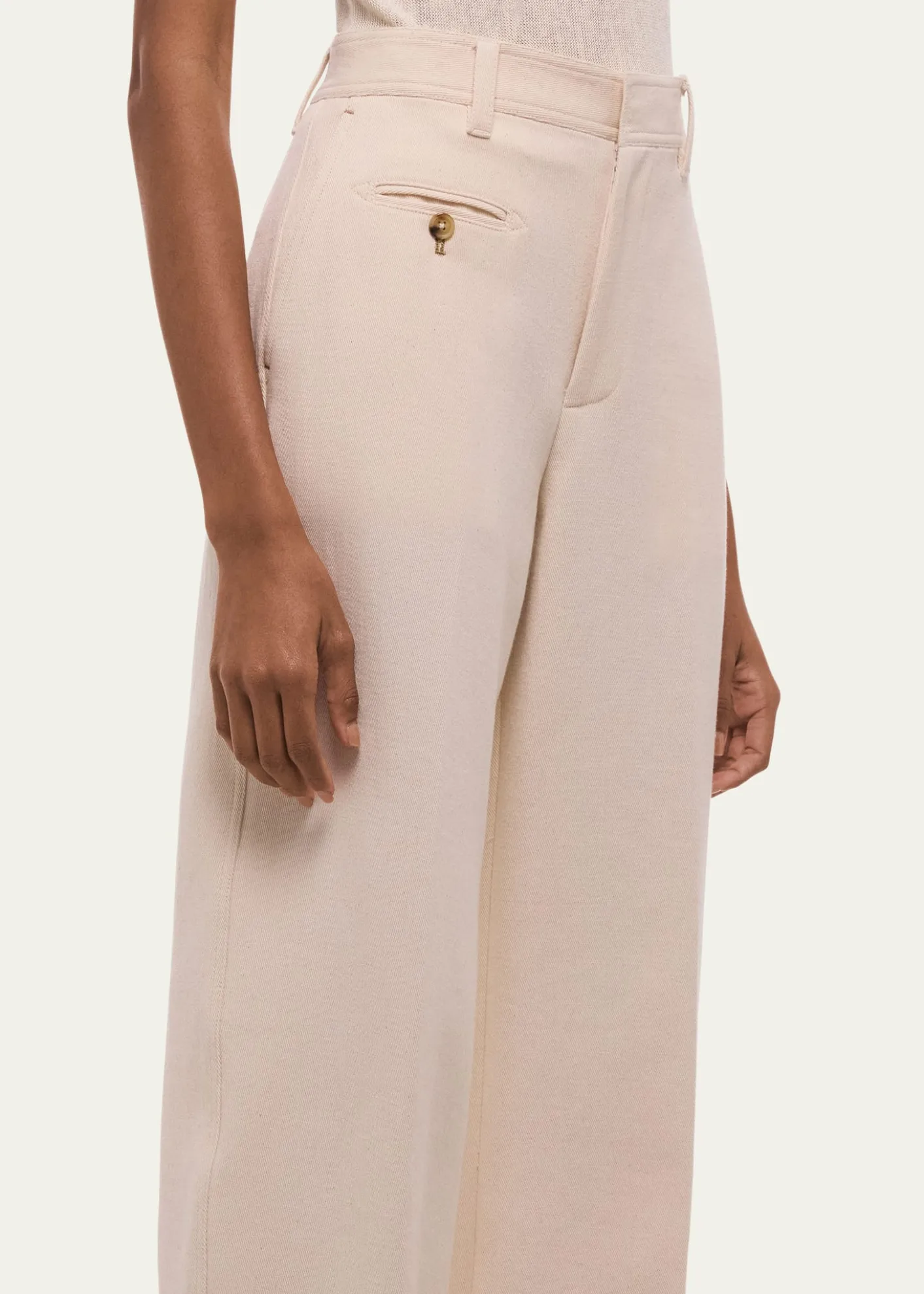 Helmut LangWide-Leg Cotton Sailor Trousers