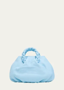 HEREUBombon Ruched Leather Top-Handle Bag