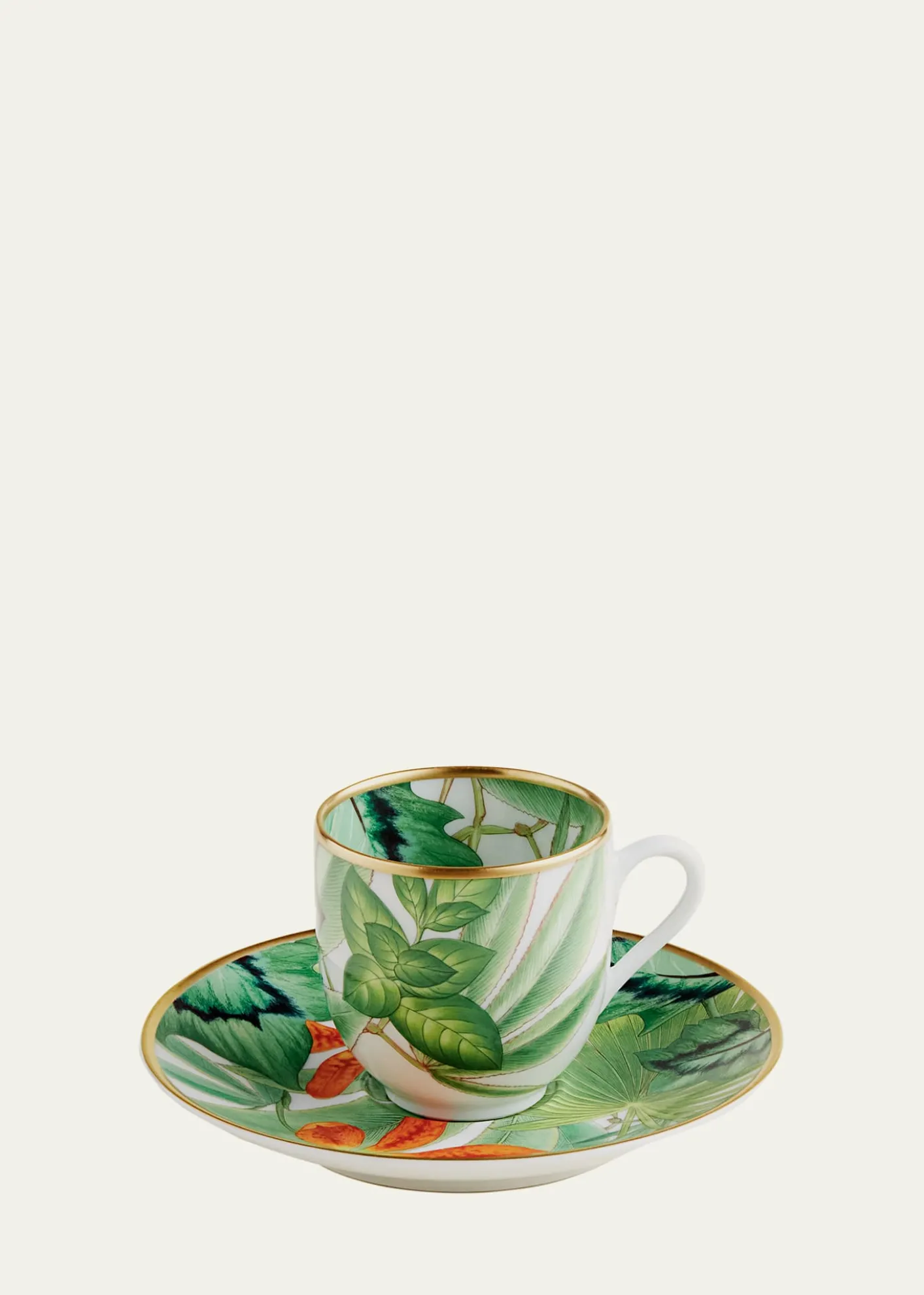 HermesPassifolia Coffee Cup and Saucer, 6.8 oz.