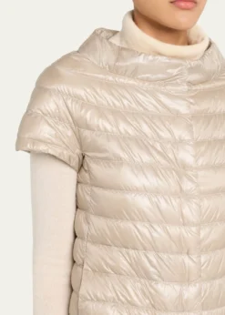 HernoEmilia Water-Resistant Ultralight Nylon Puffer Cape