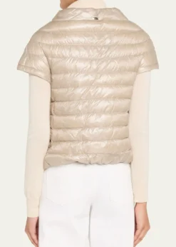 HernoEmilia Water-Resistant Ultralight Nylon Puffer Cape
