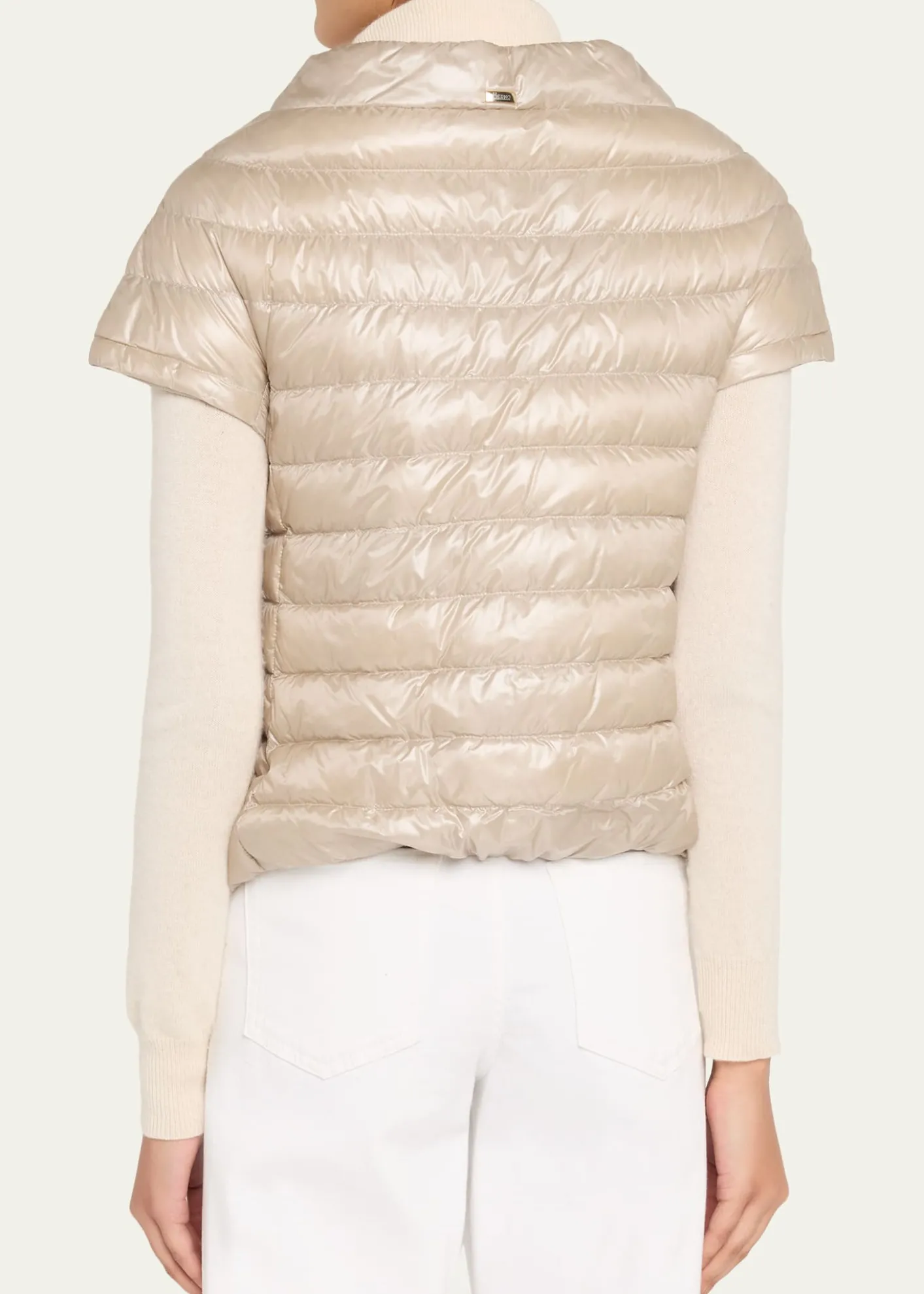 HernoEmilia Water-Resistant Ultralight Nylon Puffer Cape