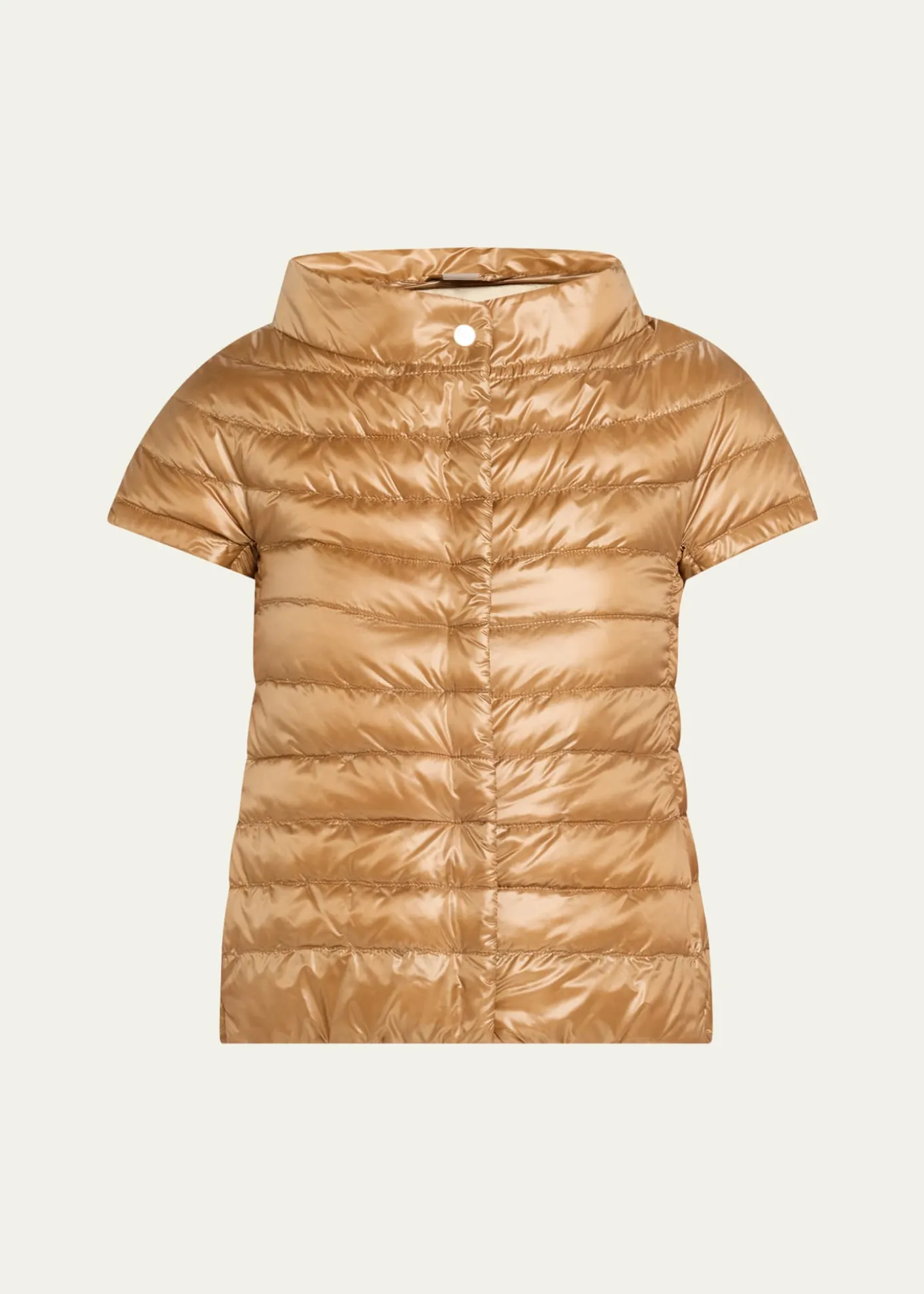 HernoGreta Cap-Sleeve Ultralight Down Cape