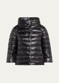 HernoIconico Piumino Sofia Water-Resistant Nylon Ultralight Puffer Jacket