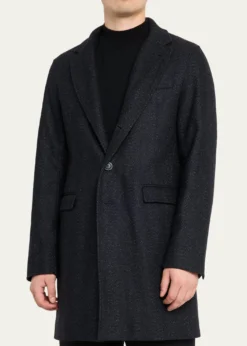 HernoMen's Wool-Blend Herringbone Top Coat