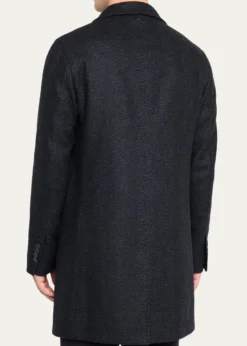 HernoMen's Wool-Blend Herringbone Top Coat