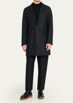 HernoMen's Wool-Blend Herringbone Top Coat