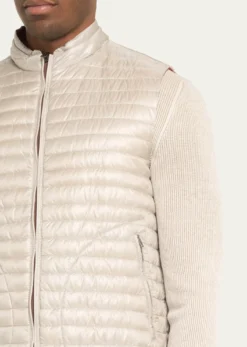 HernoMen's Nylon Ultralight Reversible Bicolor Vest
