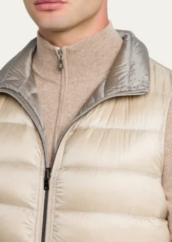 HernoMen's Reversible Down Nylon Vest