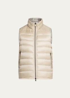 HernoMen's Reversible Down Nylon Vest