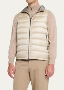 HernoMen's Reversible Down Nylon Vest