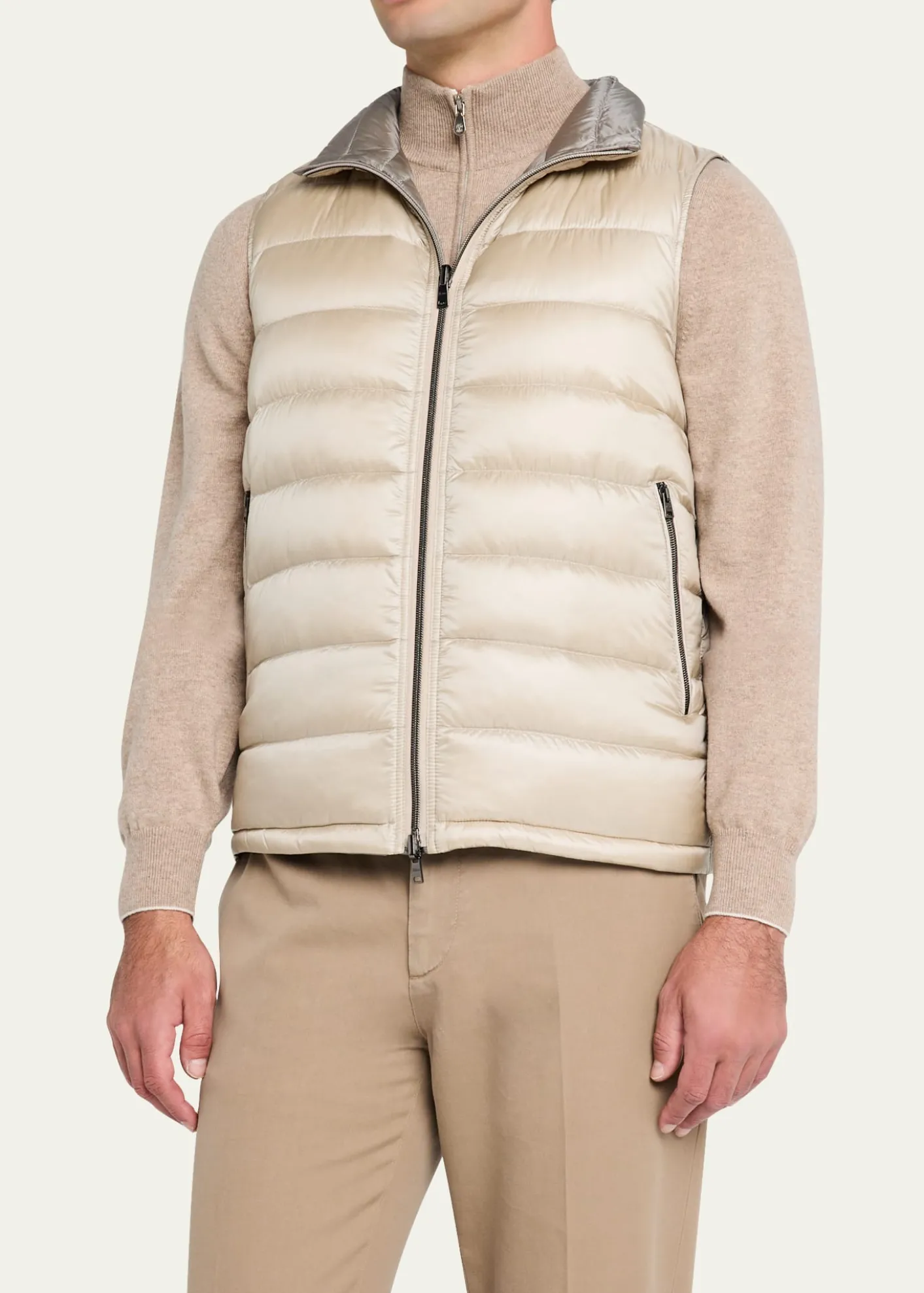 HernoMen's Reversible Down Nylon Vest