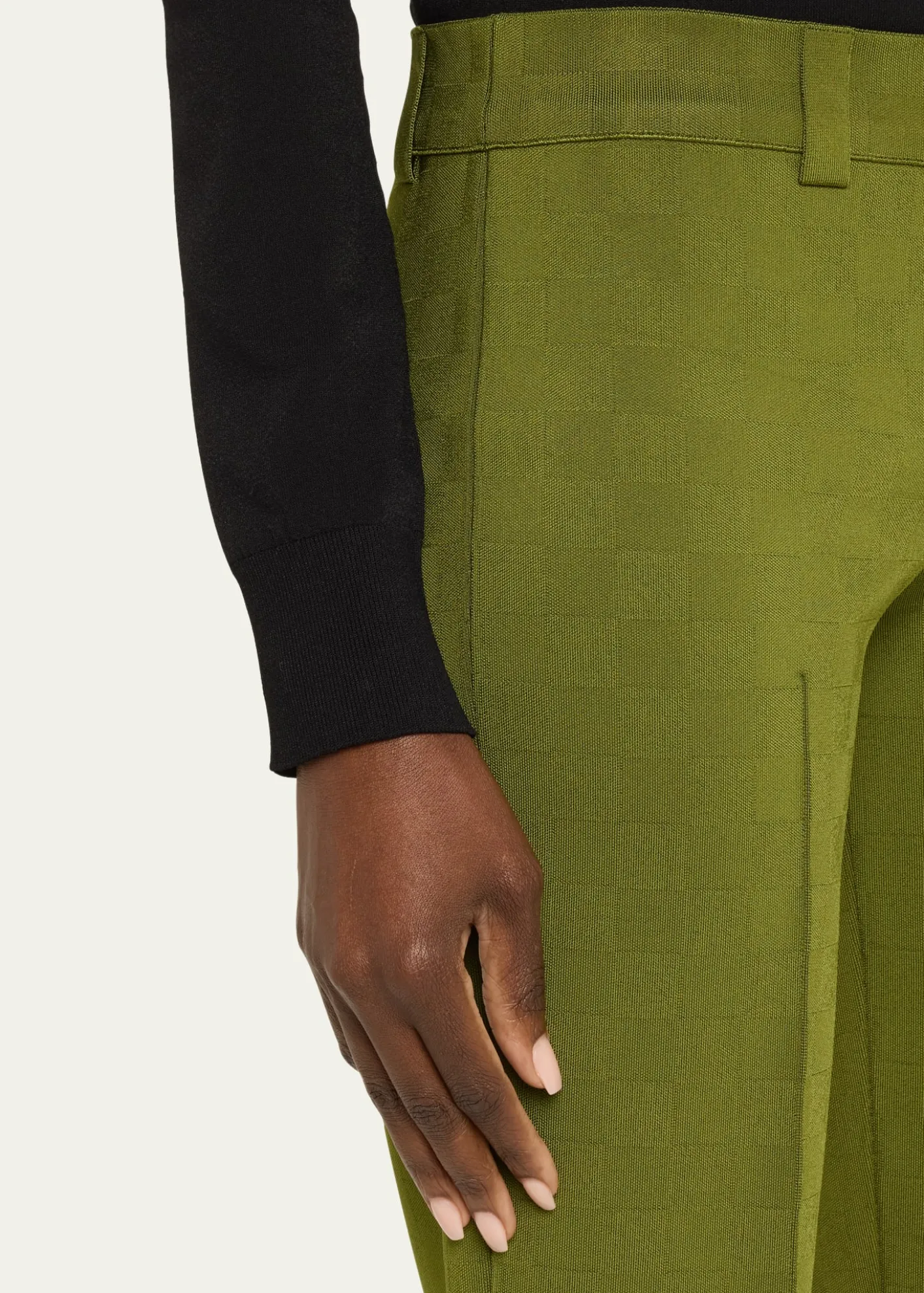 HIGH SPORTNsfw Julep Jacquard Check Knit Pants