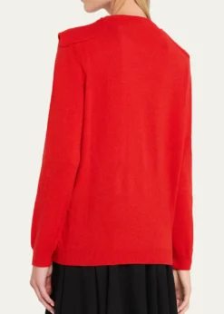 HODAKOVADouble-Sleeve Argyle Crewneck Sweater