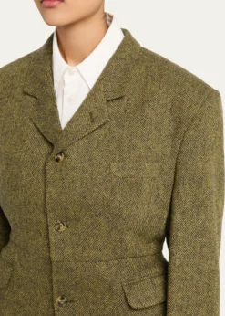 HODAKOVAExaggerated Shoulder Blazer