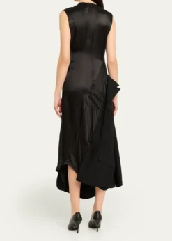 HODAKOVAInside-Out Suit Reconstructed Sleeveless Midi Dress