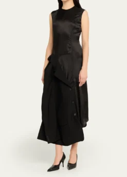 HODAKOVAInside-Out Suit Reconstructed Sleeveless Midi Dress