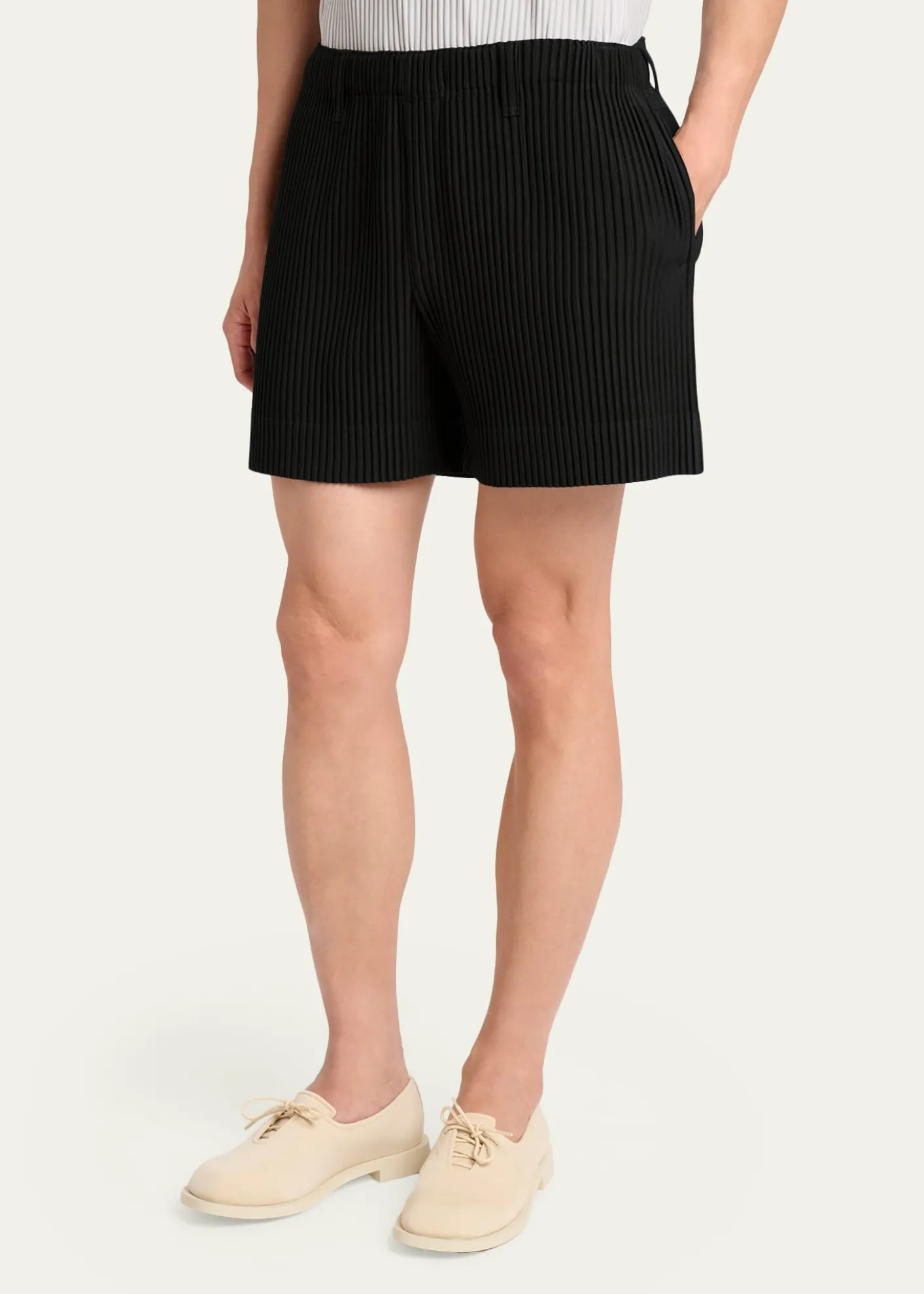 Homme Plisse Issey MiyakeMen's Tailored Pleats 3 Mini Shorts