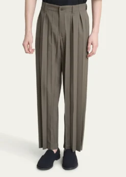 Homme Plisse Issey MiyakeMen's Edge Ensemble Pleated Pants