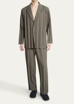 Homme Plisse Issey MiyakeMen's Edge Ensemble Pleated Pants