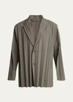 Homme Plisse Issey MiyakeMen's Edge Ensemble Pleated Sport Coat