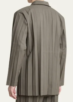 Homme Plisse Issey MiyakeMen's Edge Ensemble Pleated Sport Coat