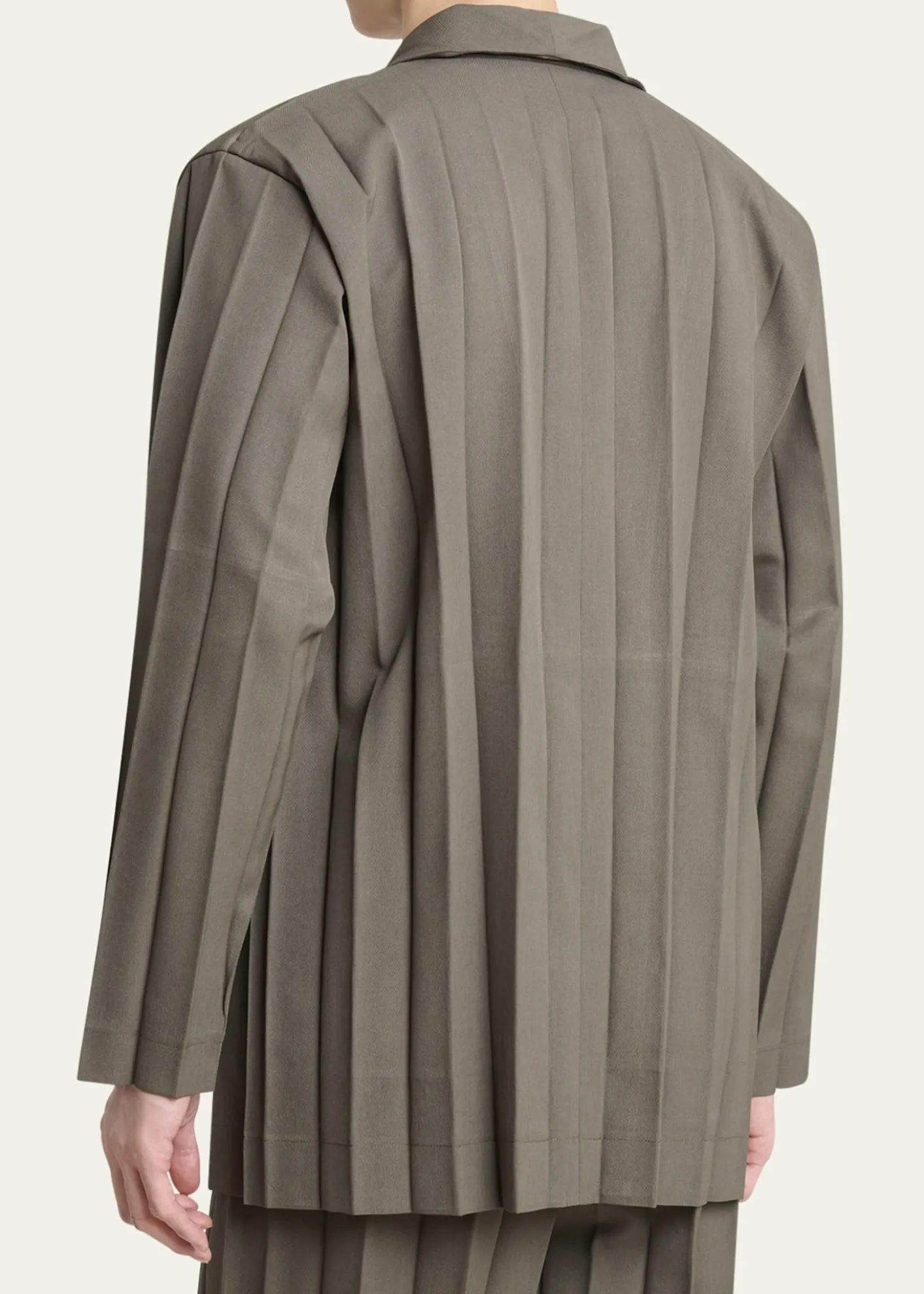 Homme Plisse Issey MiyakeMen's Edge Ensemble Pleated Sport Coat