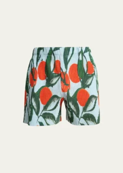 Homme Plisse Issey MiyakeMen's Pleated Pull-On Shorts