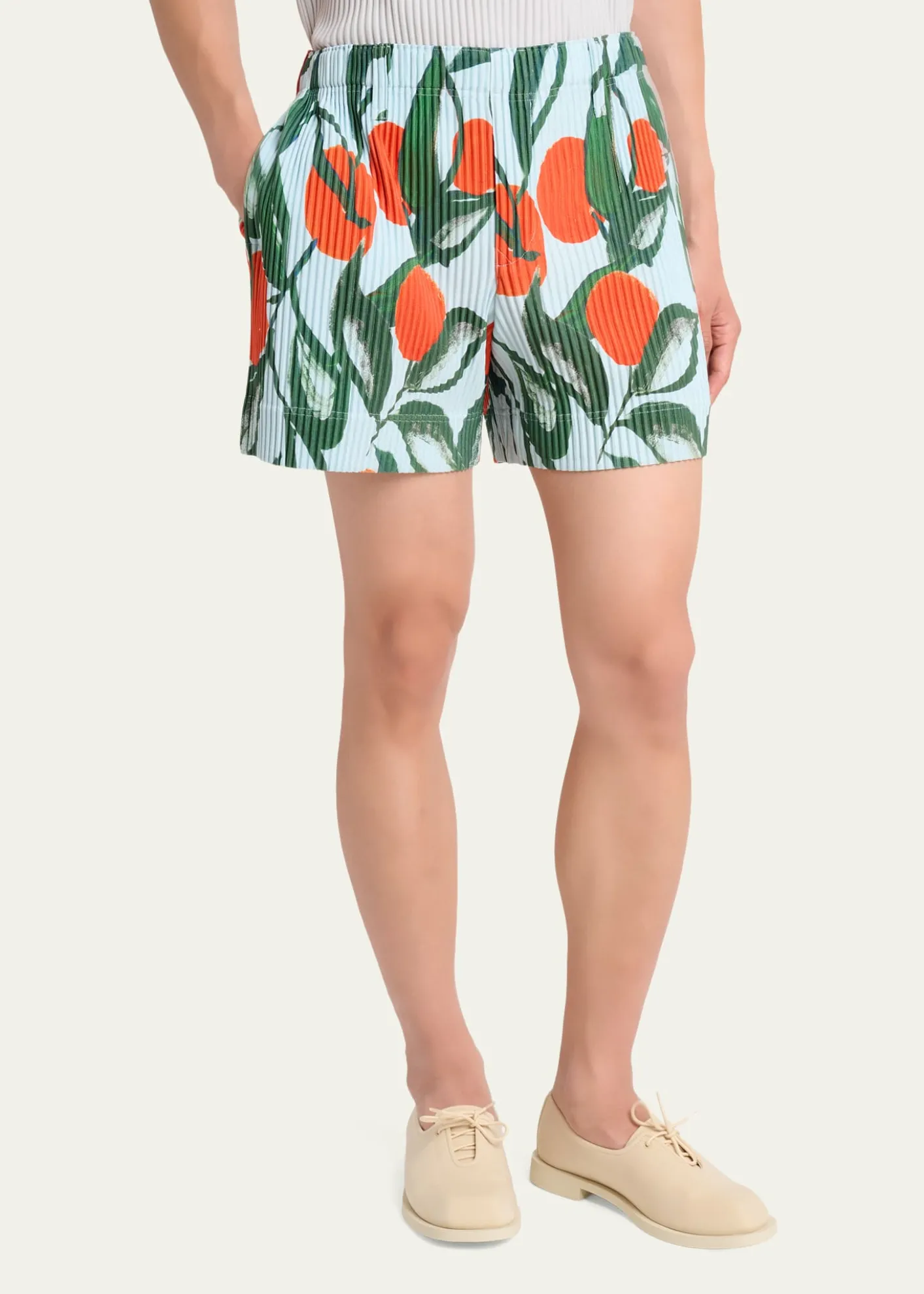 Homme Plisse Issey MiyakeMen's Pleated Pull-On Shorts