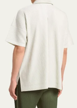 Homme Plisse Issey MiyakeMen's Monthly Colors July Pleated Short-Sleeve Shirt