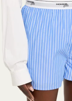 HOMMEGIRLSClassic Stripe Boxer Shorts