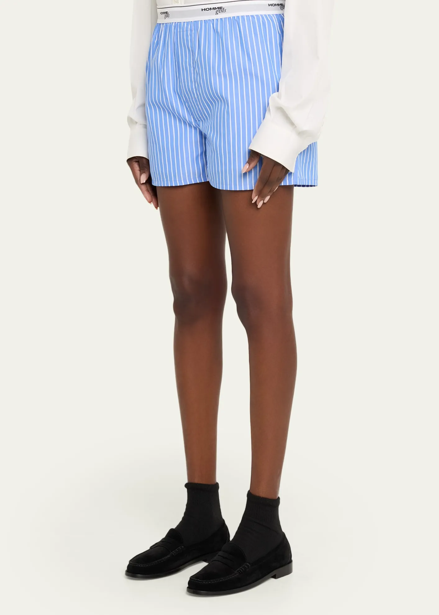 HOMMEGIRLSClassic Stripe Boxer Shorts