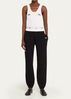 HOMMEGIRLSx Fruit Of The Loom Peekaboo Boxer Straight-Leg Ankle Sweatpants