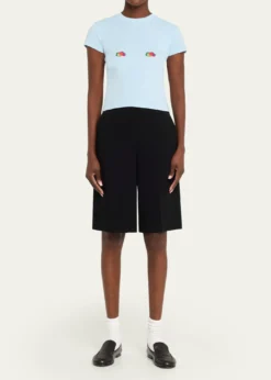HOMMEGIRLSx Fruit Of The Loom Fruity Double-Logo Short-Sleeve Baby Tee