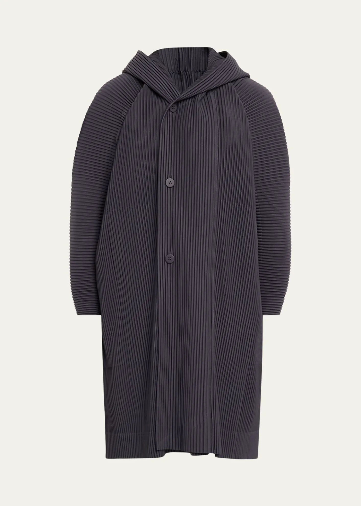 Homme Plisse Issey MiyakeHooded Plisse Coat