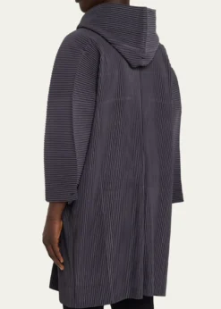 Homme Plisse Issey MiyakeHooded Plisse Coat