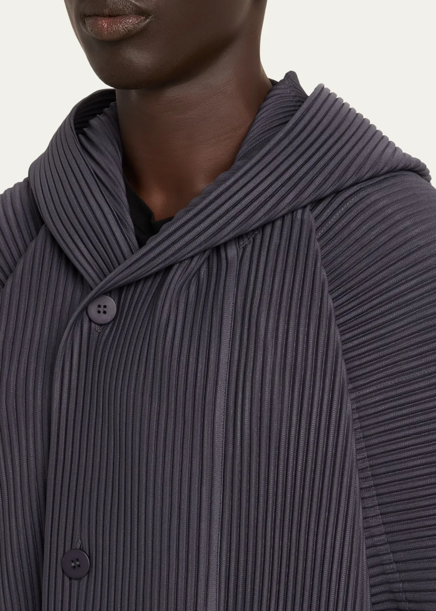 Homme Plisse Issey MiyakeHooded Plisse Coat