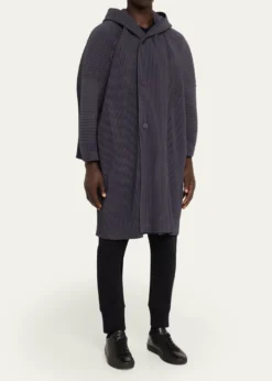 Homme Plisse Issey MiyakeHooded Plisse Coat