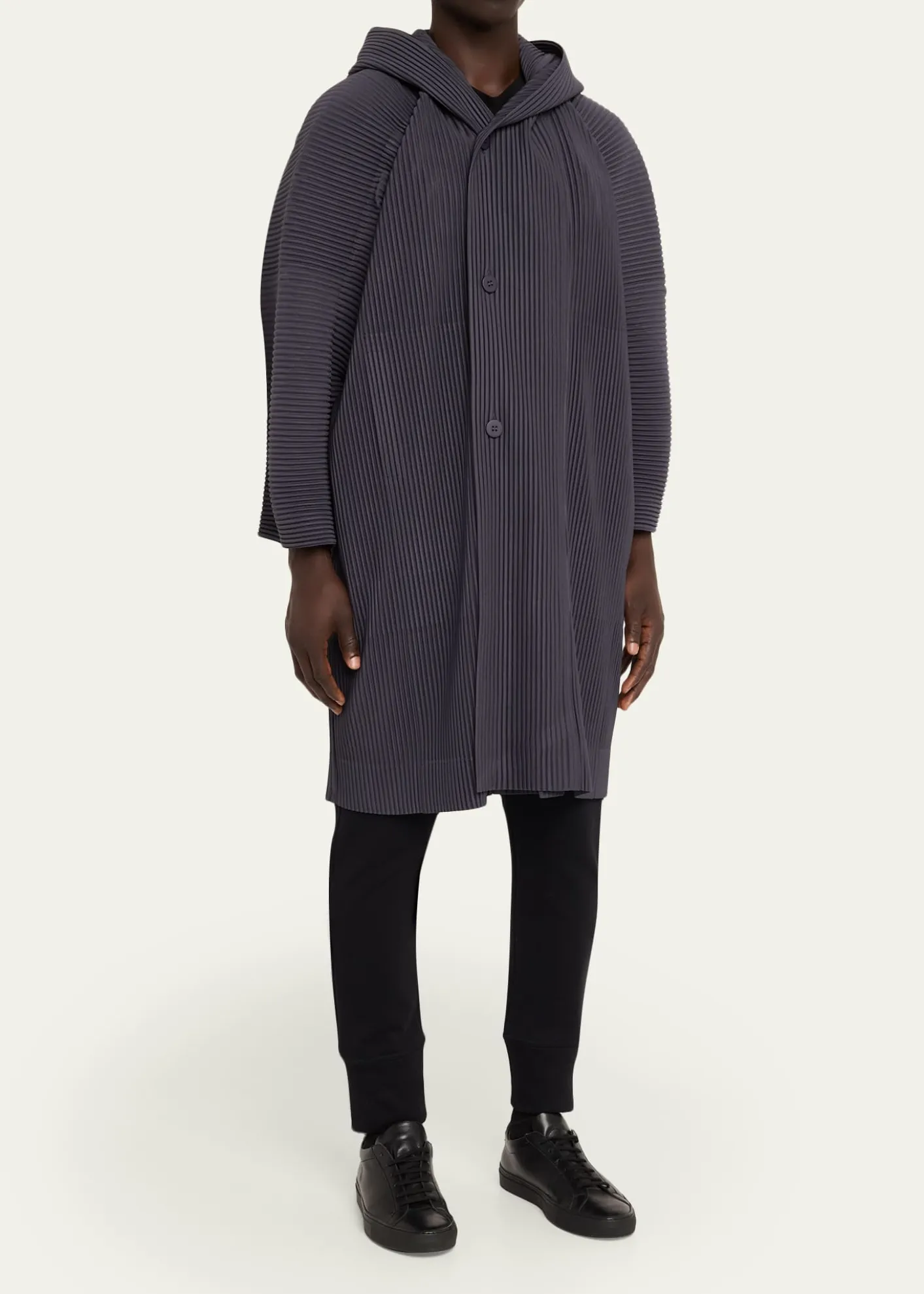 Homme Plisse Issey MiyakeHooded Plisse Coat