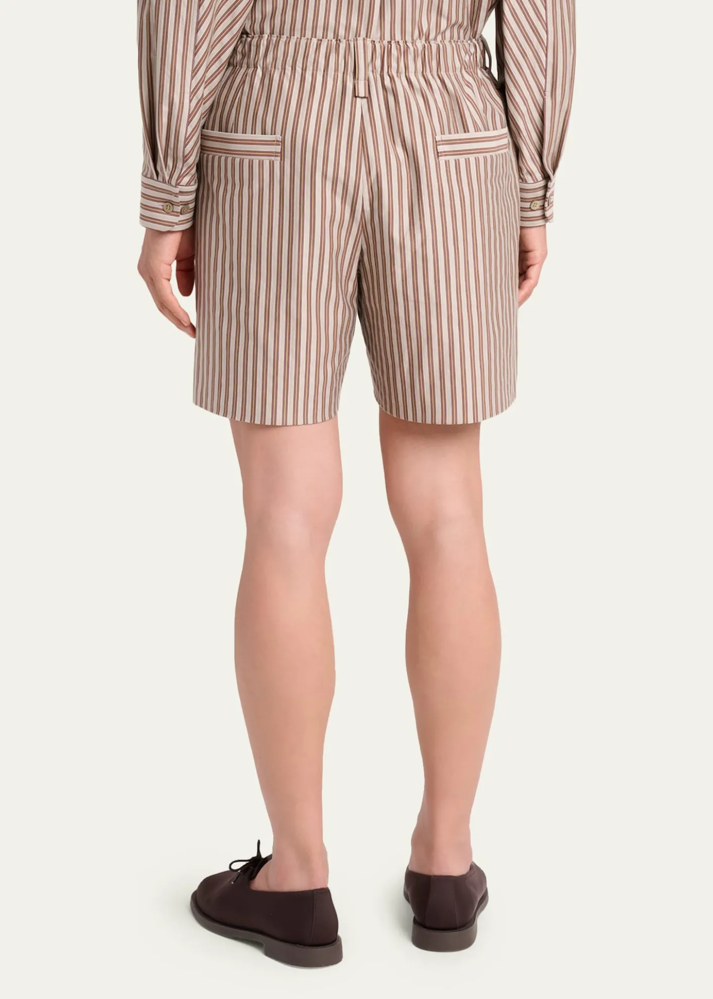 Homme Plisse Issey MiyakeMen's Multi-Stripe Jersey Flat-Front Shorts