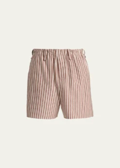 Homme Plisse Issey MiyakeMen's Multi-Stripe Jersey Flat-Front Shorts
