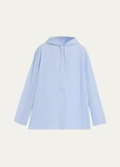 6397Hooded Poplin Shirt