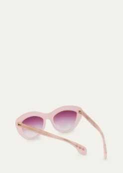 Hoorsenbuhs24K Gold & Acetate Cat-Eye Sunglasses