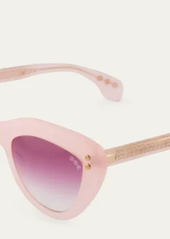 Hoorsenbuhs24K Gold & Acetate Cat-Eye Sunglasses