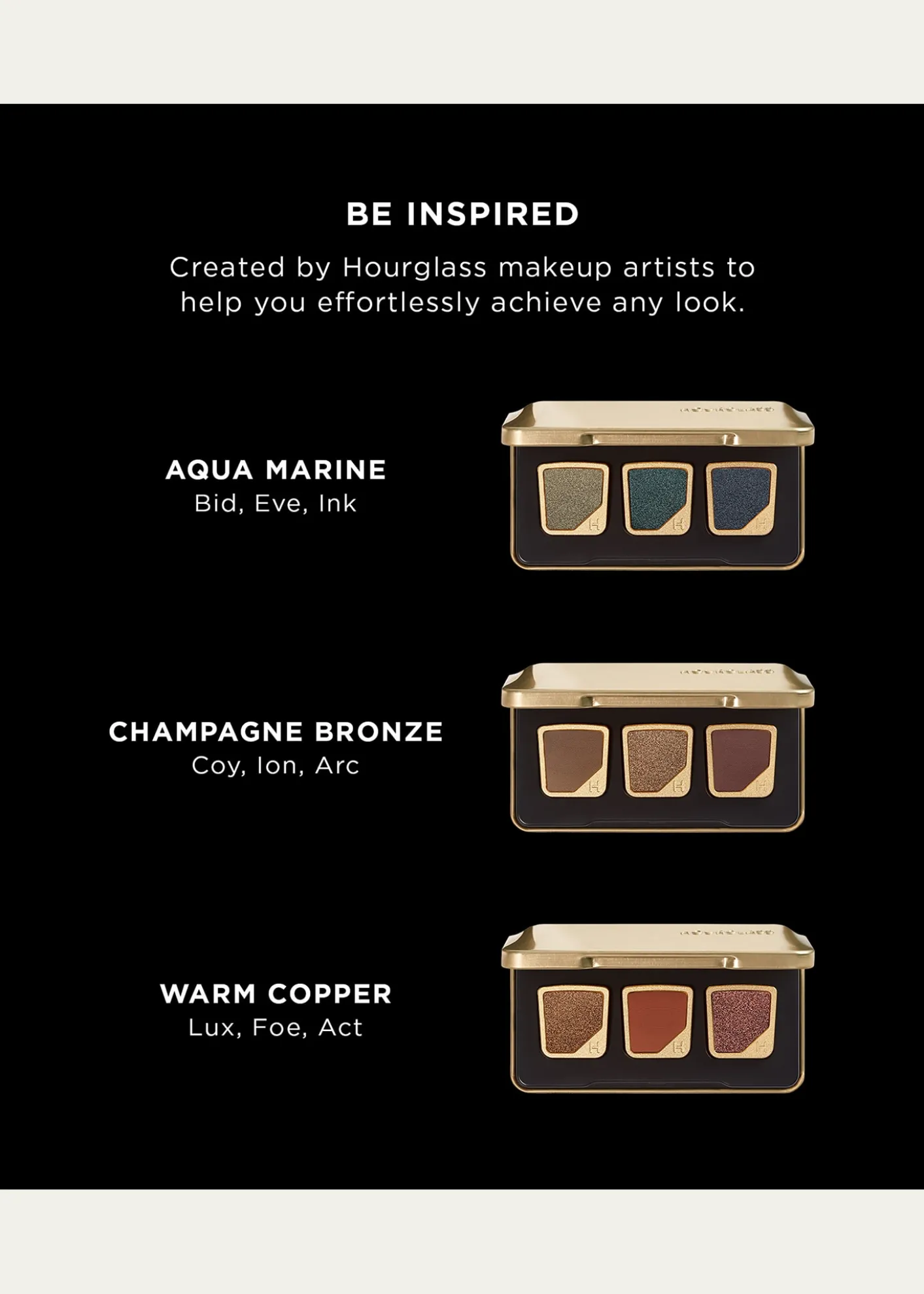 Hourglass CosmeticsCurator Three-Pan Palette