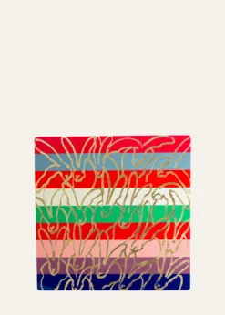Hunt SlonemBanded Bunny Gold Leaf & Lacquer Placemat