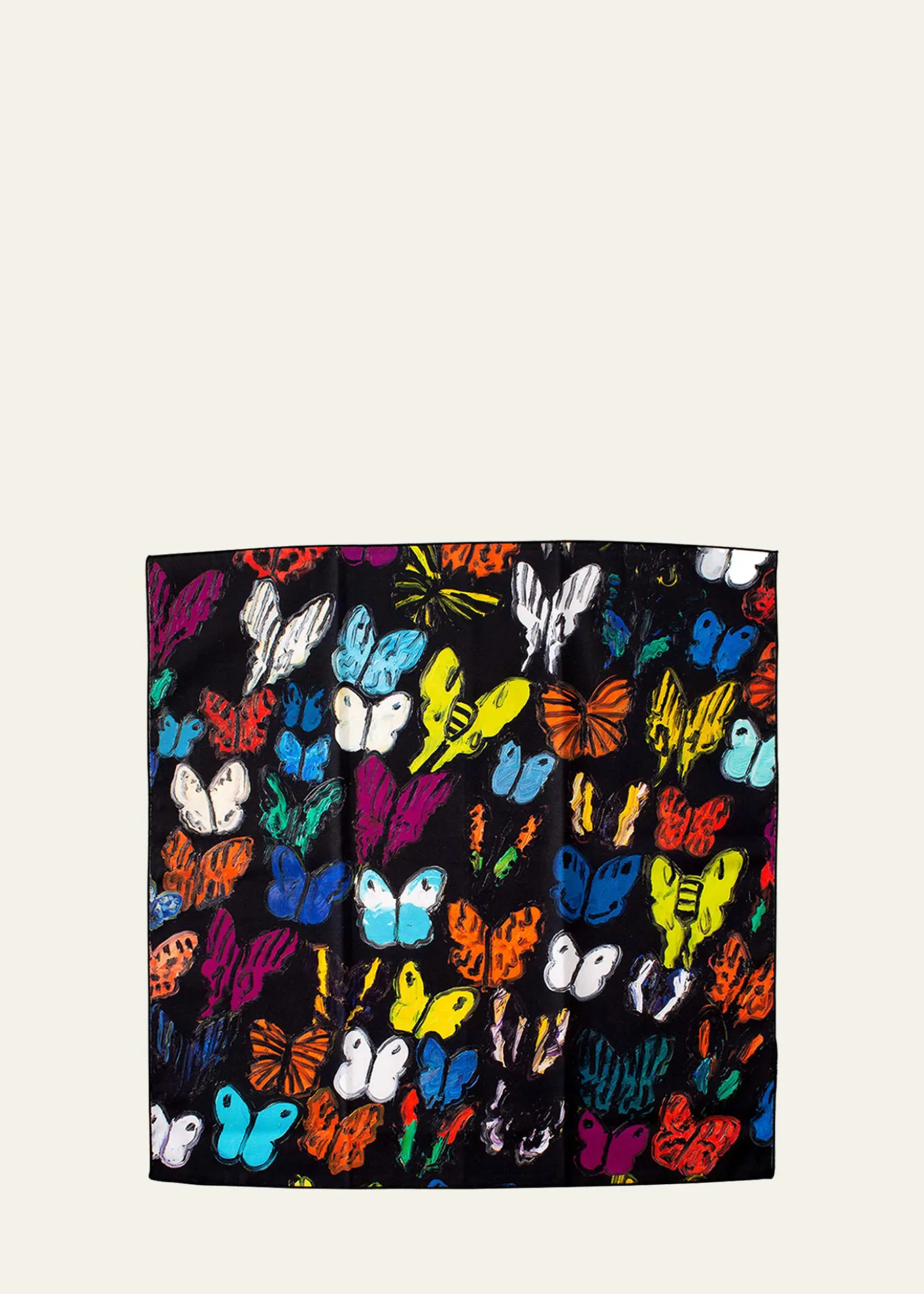 Hunt SlonemButterflies In Flight Cotton Dinner Napkin