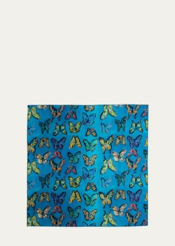 Hunt SlonemLakeside Butterfly Cotton Dinner Napkin - 20"Sq.